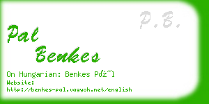 pal benkes business card